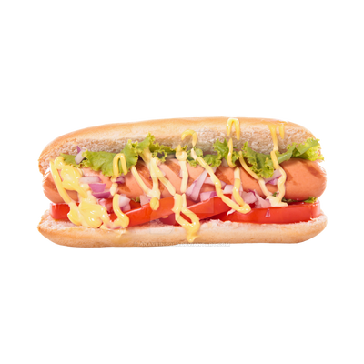 Hotdog Png Image Hd (black, salmon, pink)