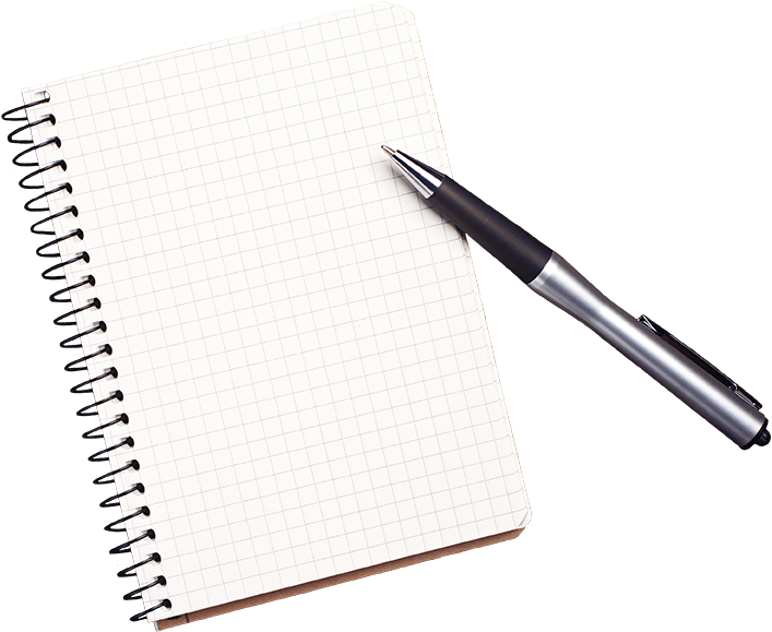 Notebook Png Photo (black, white)