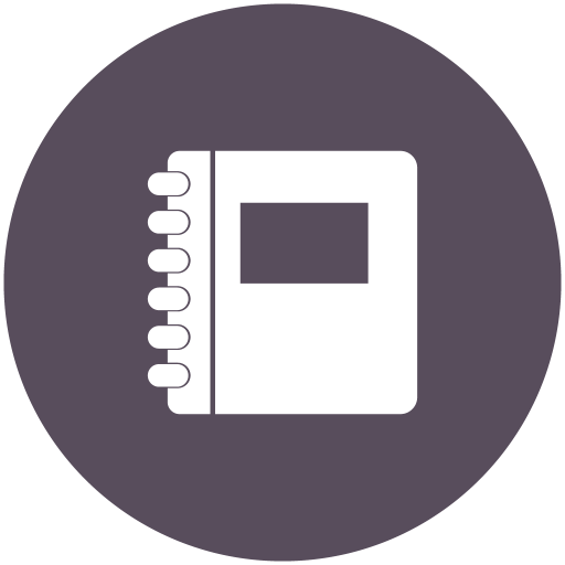 Notebook Icon Free Transparent Png Icon Download (gray, indigo, black, white)