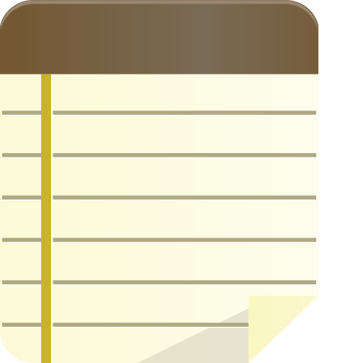 Notepad Free Transparent Png Icon Download (beige, black)