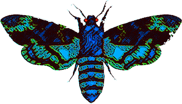 Moth Man Png Clipart (white, black)