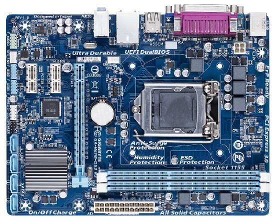 Motherboard Png Image (gray, lavender, black)