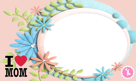 Mothers Day Frame Png Pic (white, pink, chocolate, black)