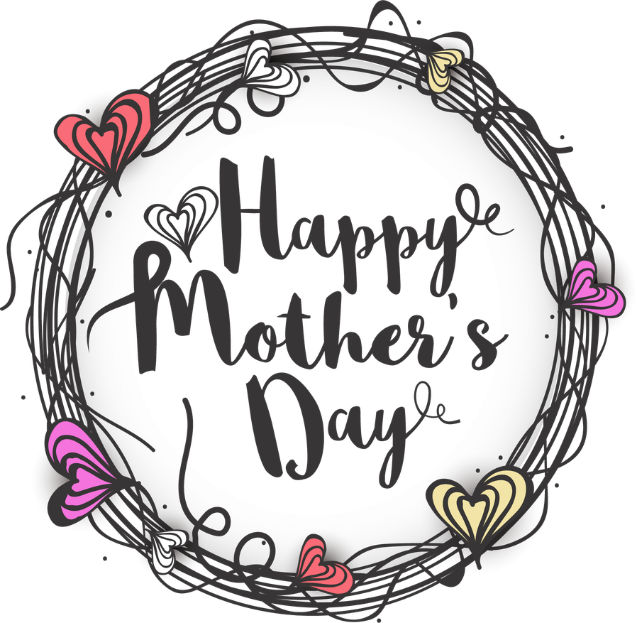 Mothers Day Png File (white, lavender, black)