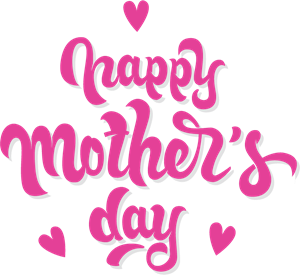 Mothers Day Transparent Png (gray, salmon)