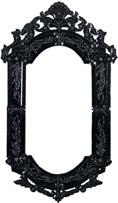 Gothic Frame Png File (black)