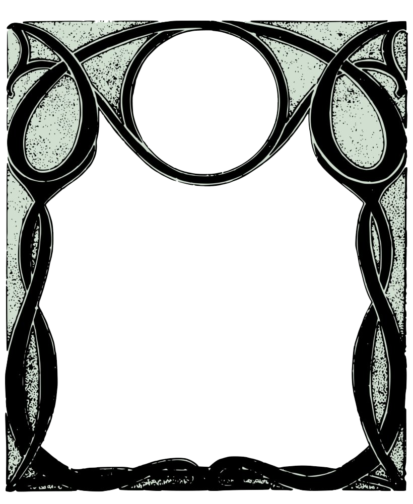 Gothic Frame Png Free Download (black, white, silver)