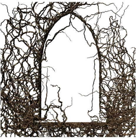 Gothic Frame Png Hd Image (black)