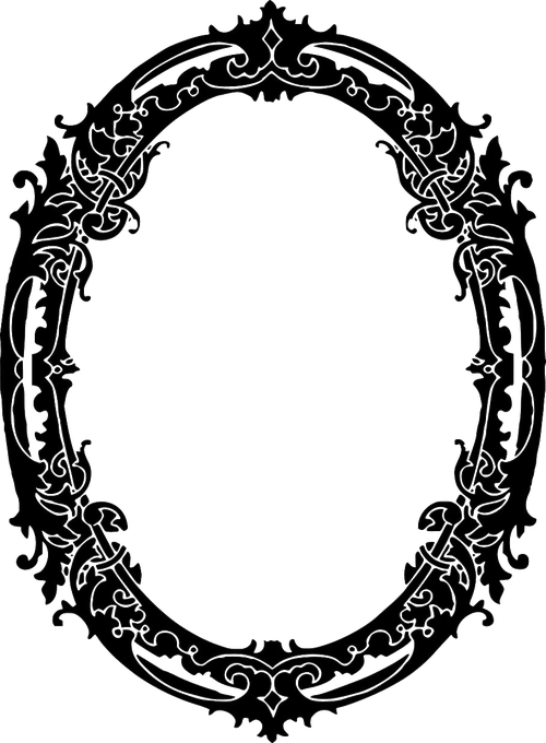 Gothic Frame Png Hd Isolated (black)