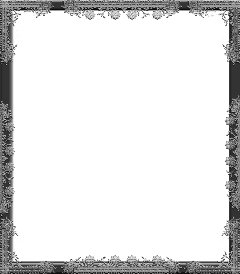 Gothic Frame Png Picture (black, gray)