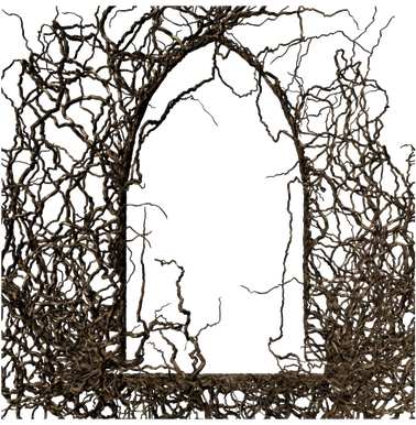 Gothic Frame Transparent Png (black)