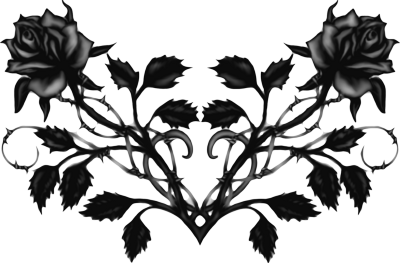 Gothic Transparent Background (black, white)