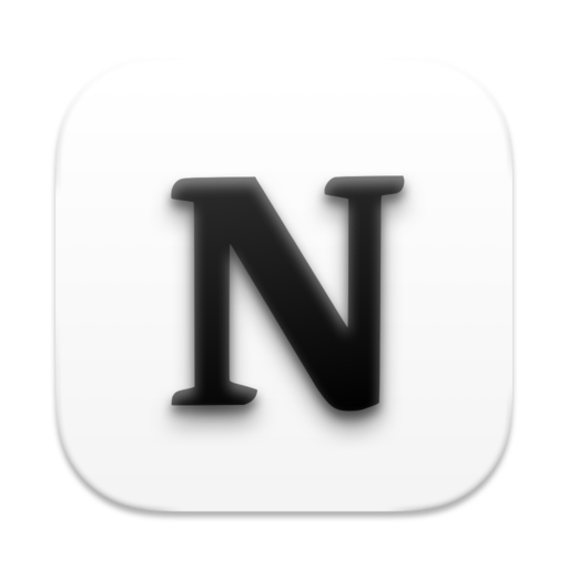 Notion Alt Macos Bigsur Icon Free Transparent Png Icon Download (black, white)