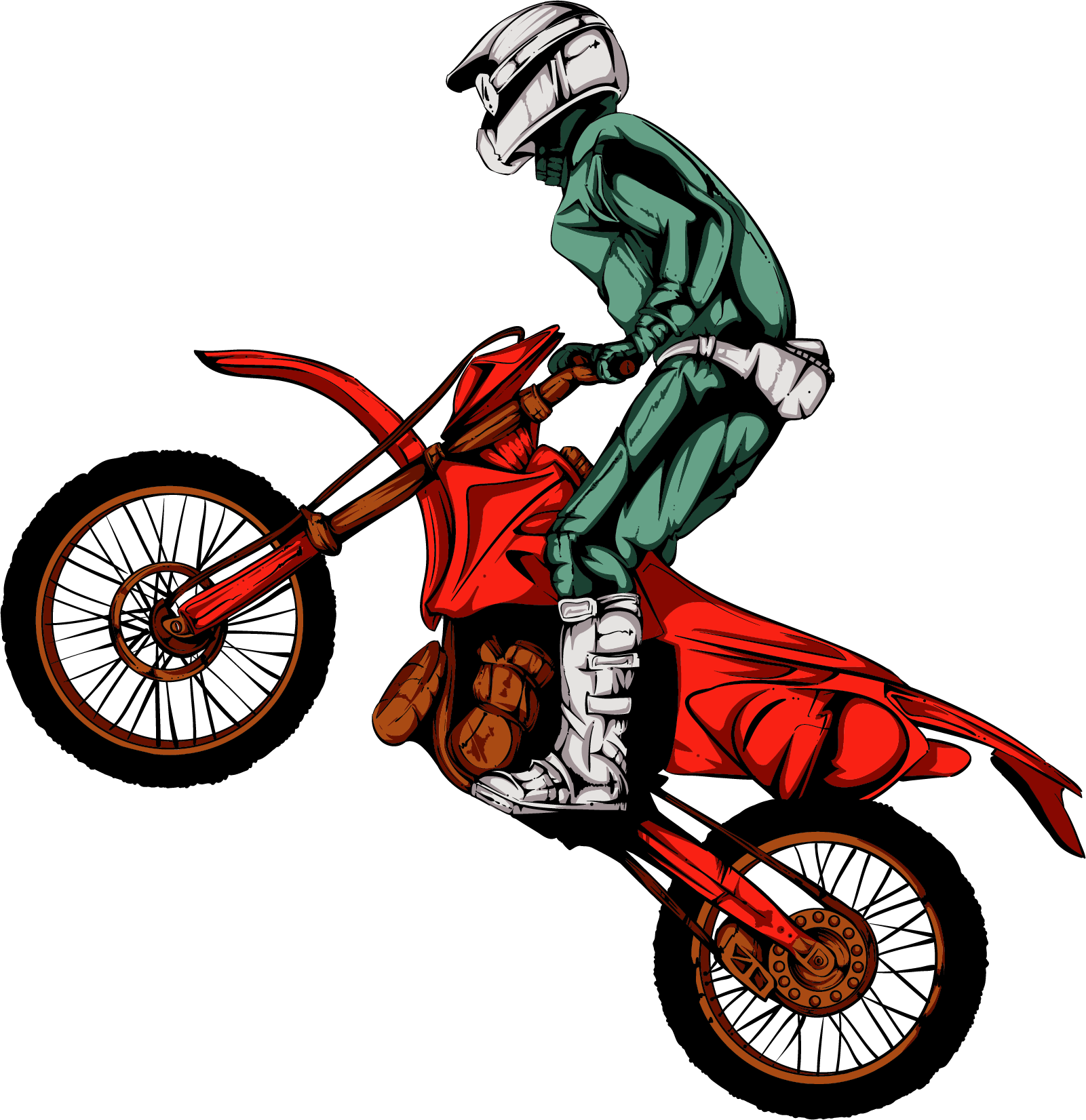 Motocross Dirt Bike Png Images Hd (white, black, lavender, silver, red)