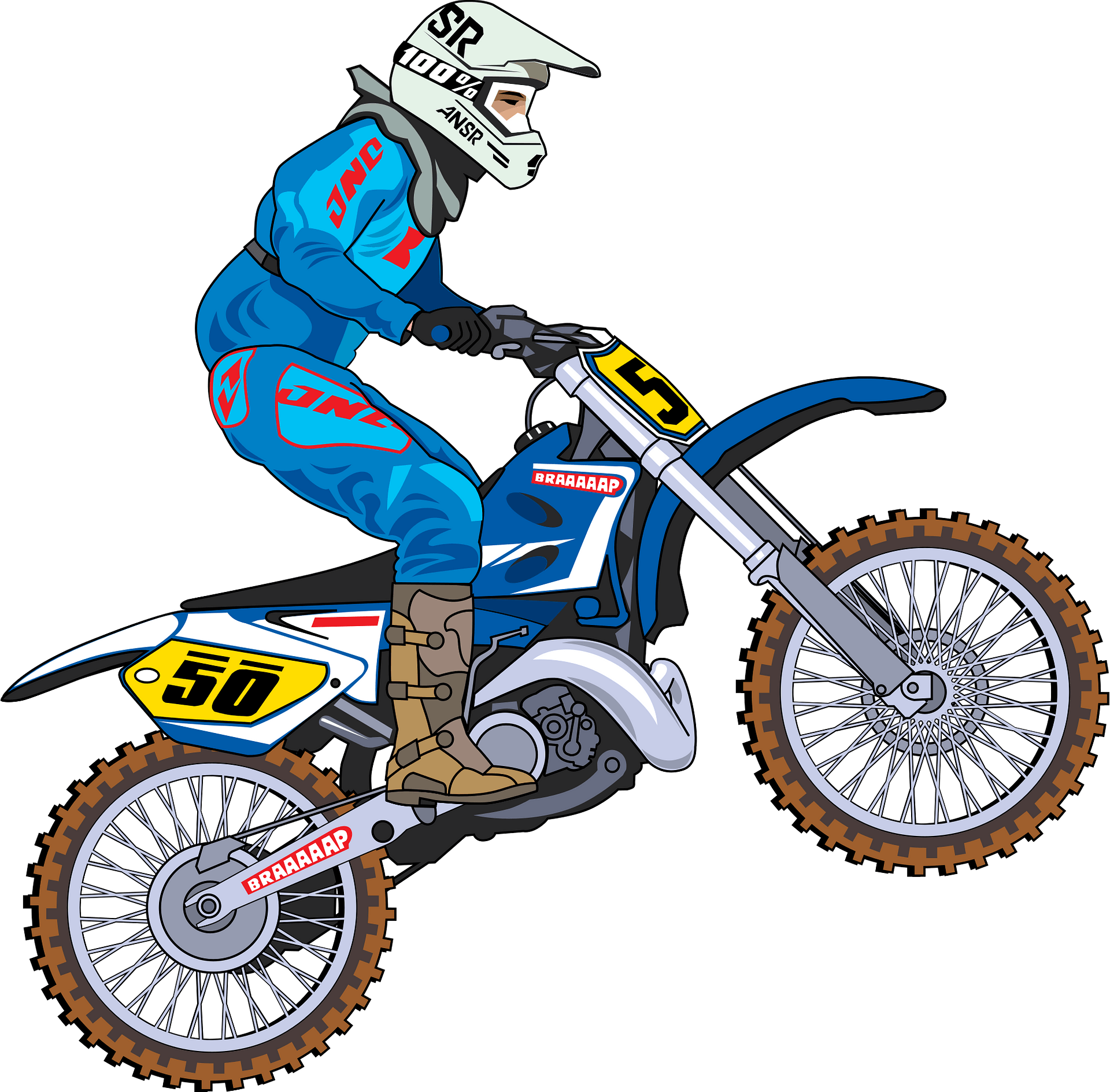 Motocross Dirt Bike Png Pic (gray, white)