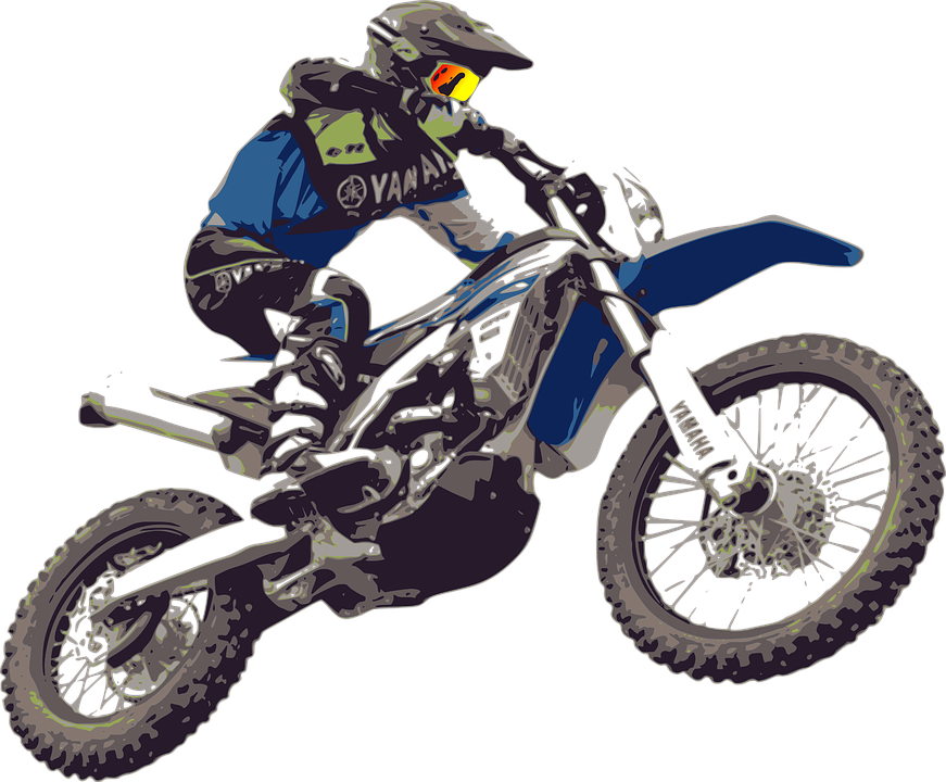 Motocross Dirt Bike Png (black, navy, gray)