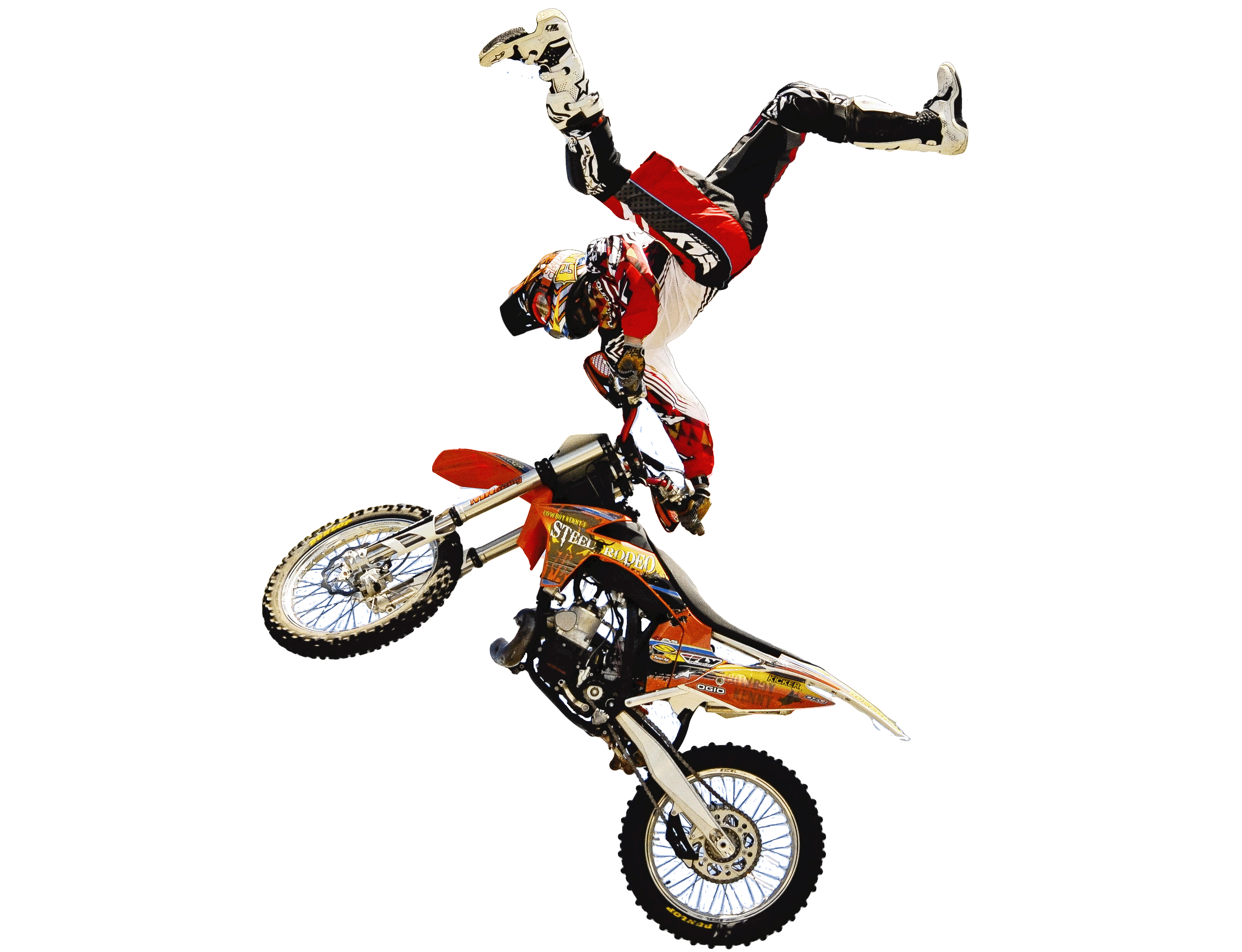 Motocross Freestyle Png File (black, white)