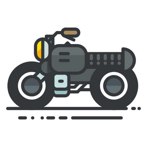 Motorcycle Free Transparent Png Icon Download (gray, black, indigo)