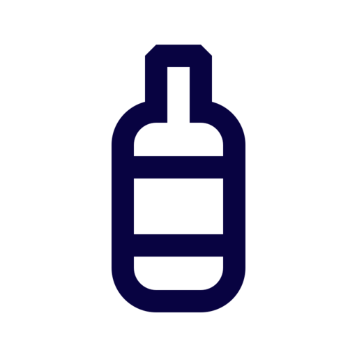 Bottle 1 Free Png Icon Download (navy, black)