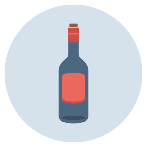 Bottle Wine Alcohol Drink Empty Icon Free Transparent Png Icon Download (silver, salmon, black, gray, lavender)