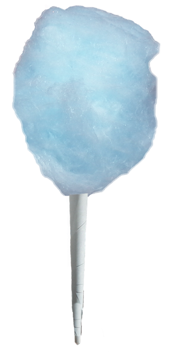 Cotton Candy Transparent Png (lavender, black, silver)