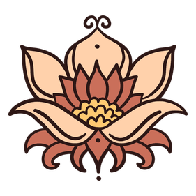 Lotus Flower Png Image (pink, black, salmon)