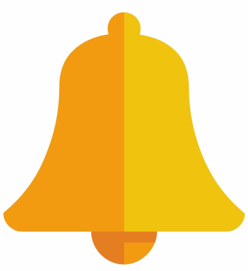 Youtube Bell Icon Png Clipart (chocolate, gold, orange, white)