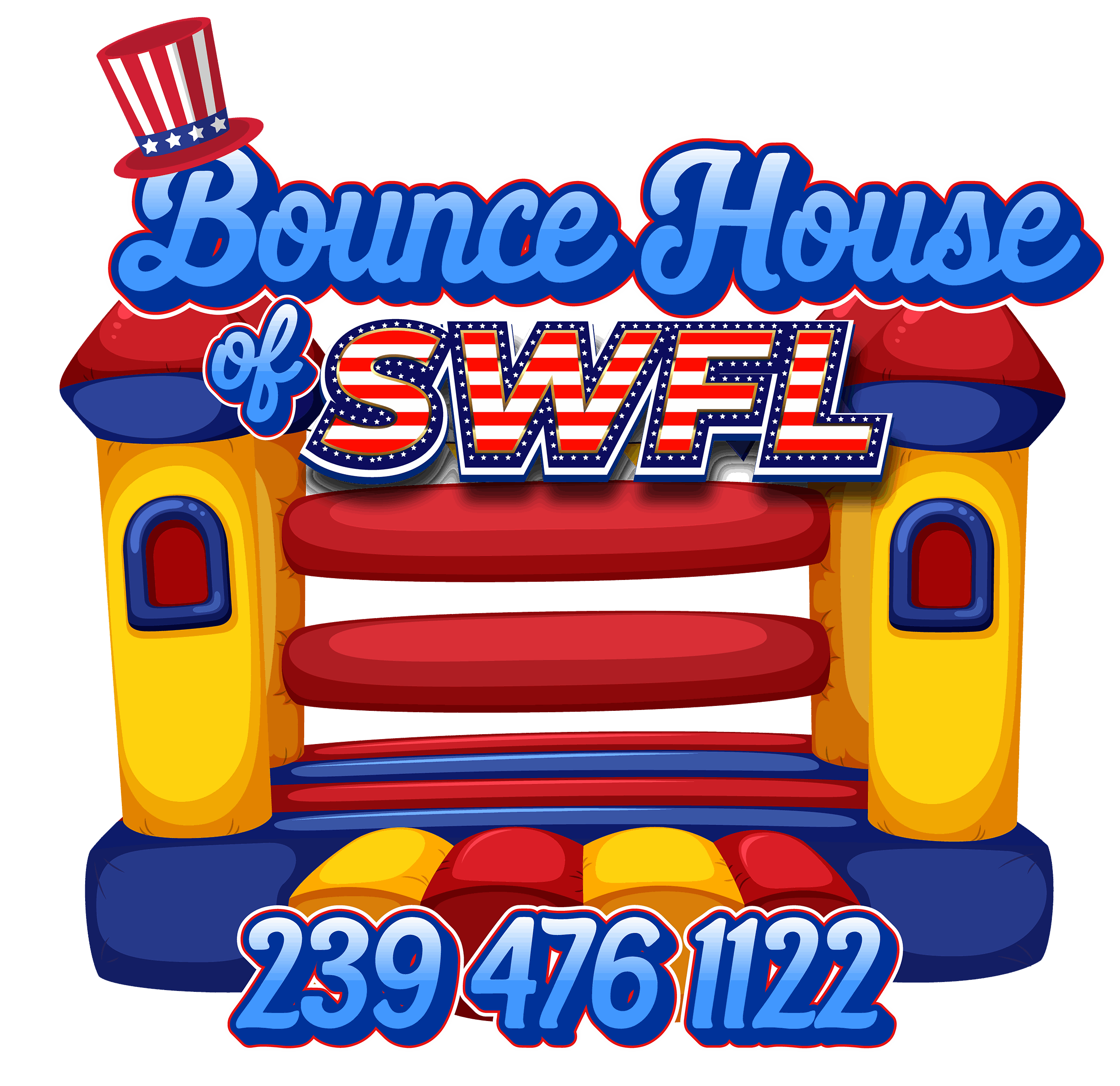 Bounce House Png File (chocolate, gold, indigo, maroon, black)