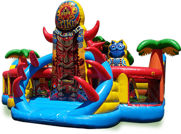 Bounce House Png Image (olive, green, gray, white)