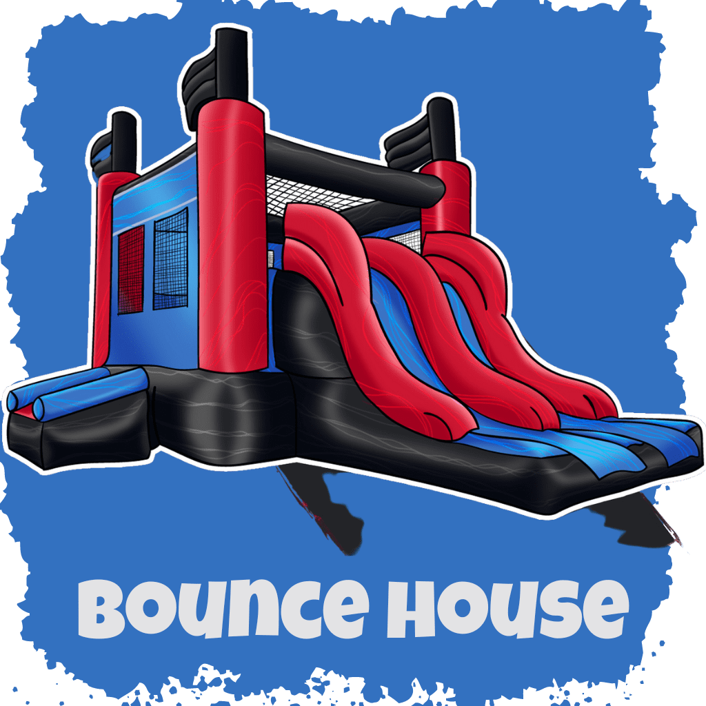 Bounce House Png (black, teal, gray)