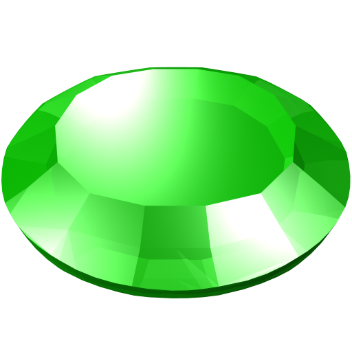 Round Emerald Stone Png File (mint, black, white, green)