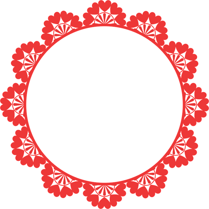 Round Frame Png File (chocolate, black)