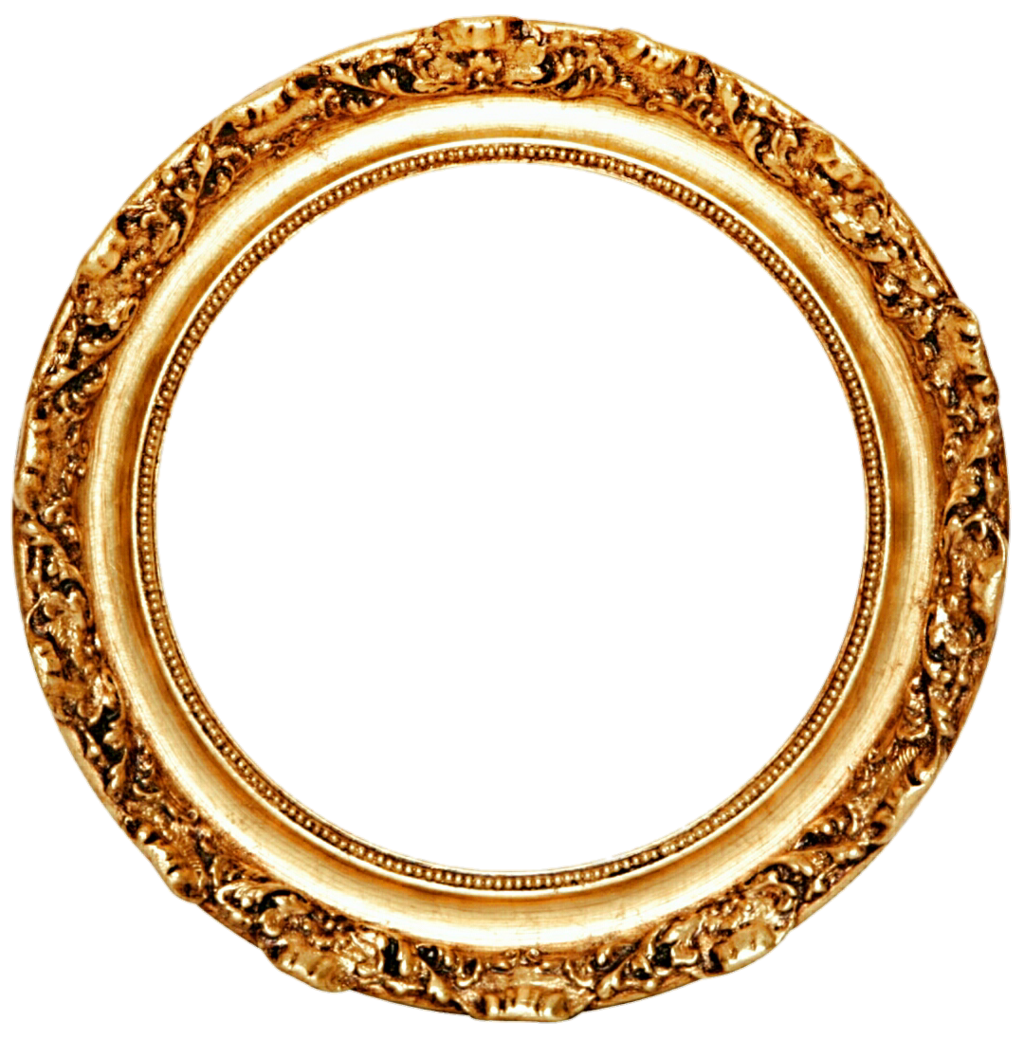 Round Frame Png Hd Image (black, white)