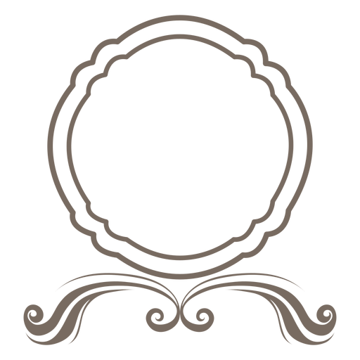 Round Frame Png Image (black, gray)