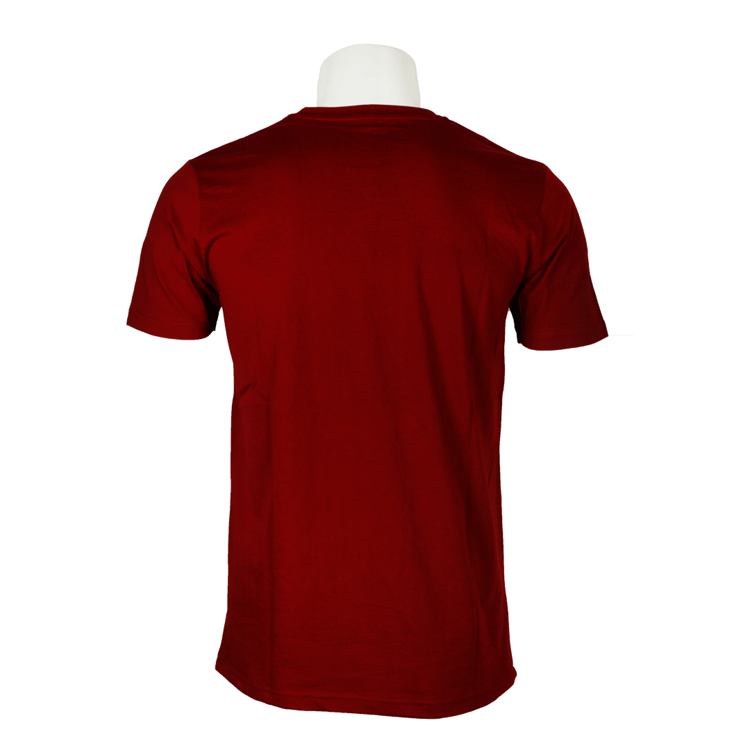 Round Neck T Shirt Png Isolated Image (gray, maroon)