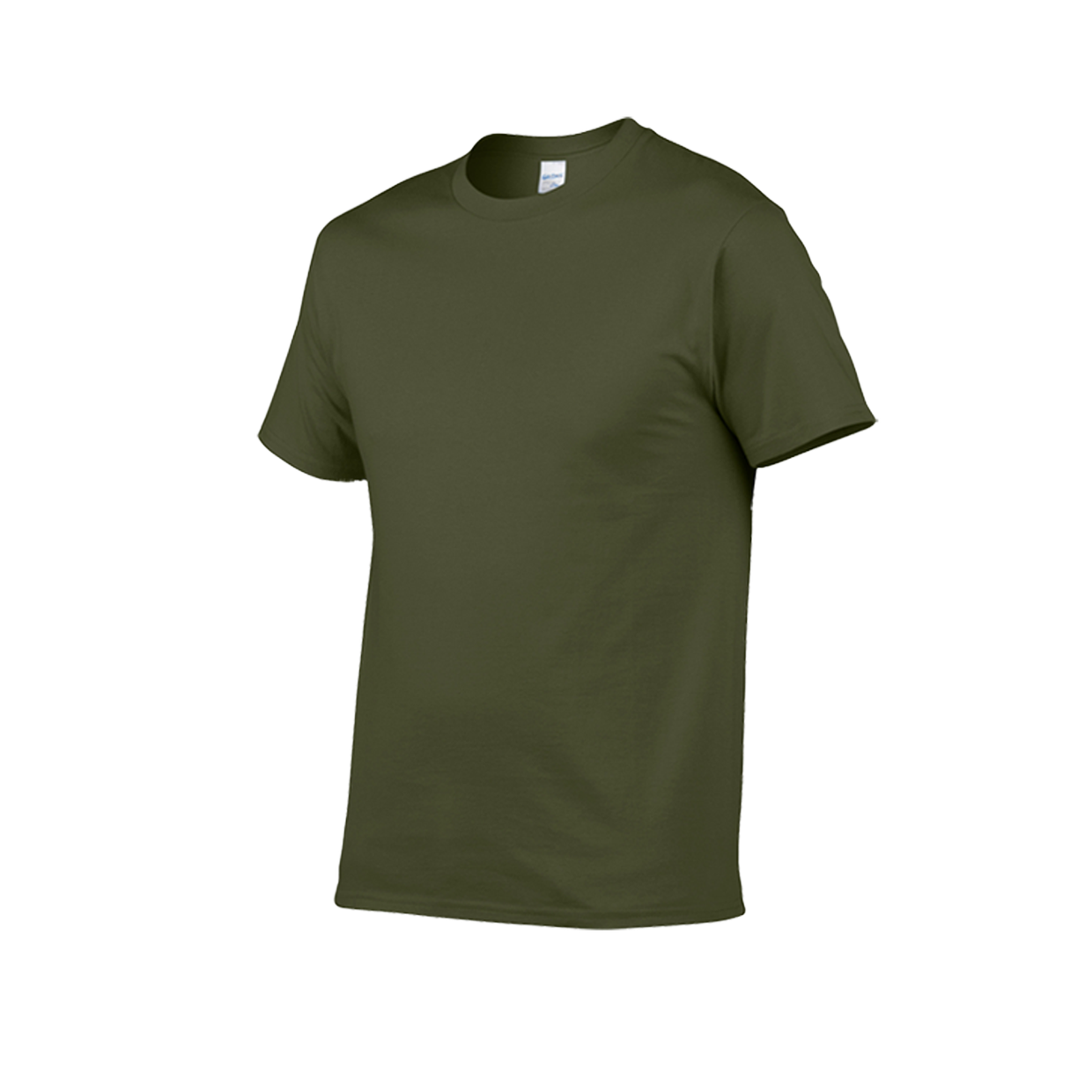 Round Neck T Shirt Png Photos (olive, black)