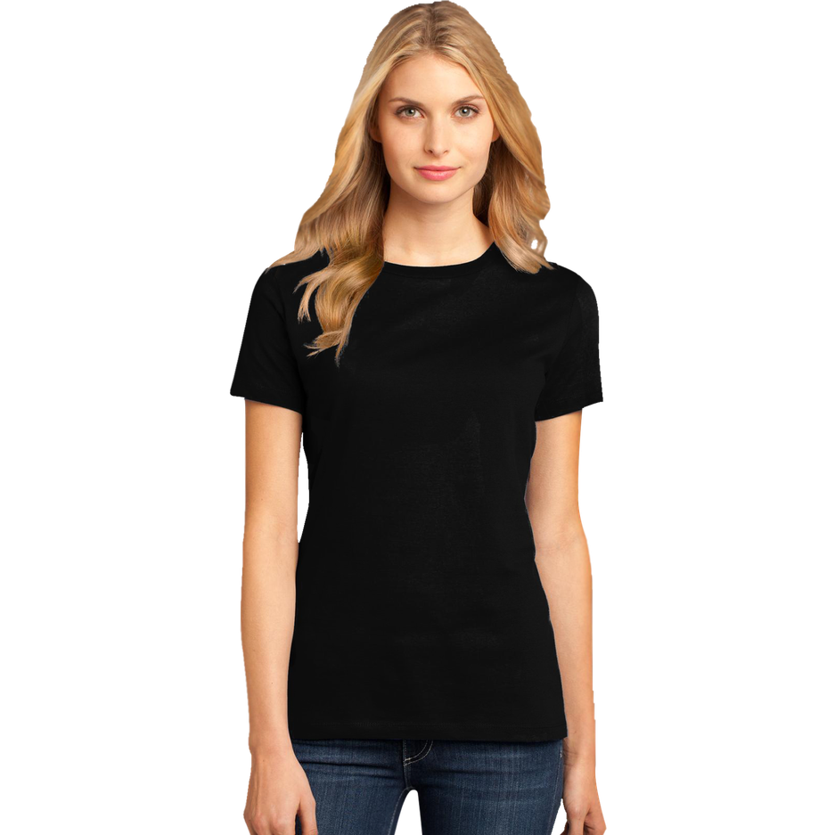 Round Neck T Shirt Png Picture (black)