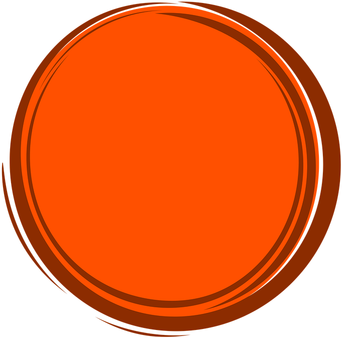 Round Orange Frame Png Image (chocolate, black, maroon)