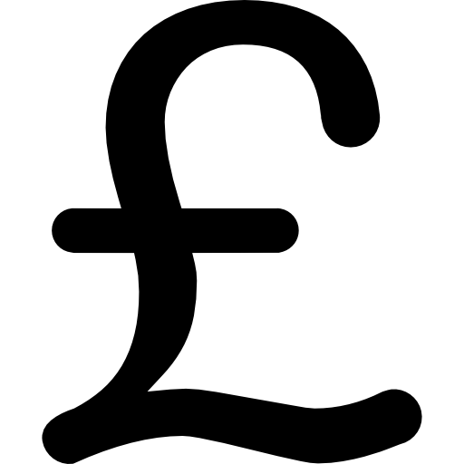 Pound Png File (silver, gray, black, white)