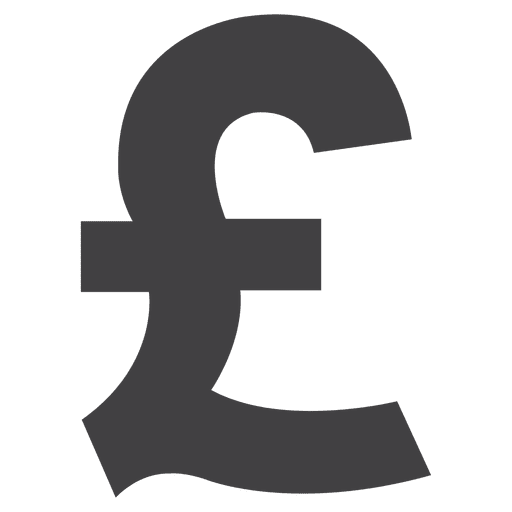 Pound Png Image (gray, indigo)