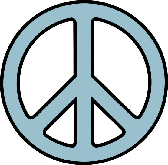 Round Peace Symbol Png Photos (white, silver, black)