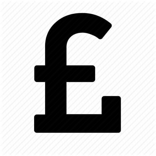 Pound Transparent Png (indigo, black)