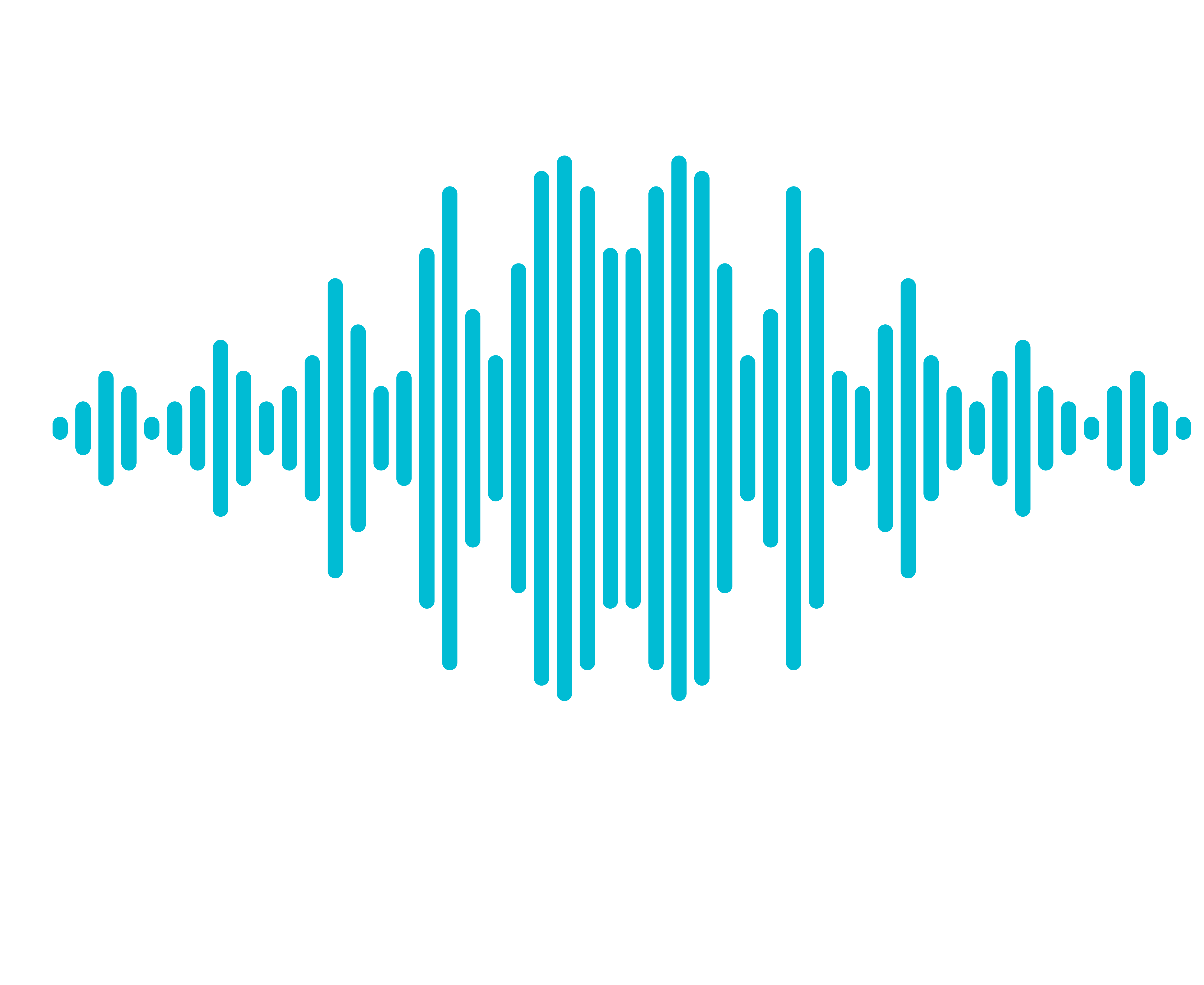 Sound Wave Transparent (mint, white, greenish blue)