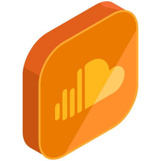 Soundcloud Icon  Free Png Icon Download (orange, chocolate, black, salmon)