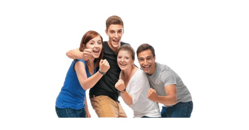 Young People Png Transparent Image (lavender, white, black, teal, silver)