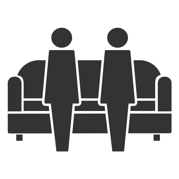 Counseling Silhoutte Png Hd (black)