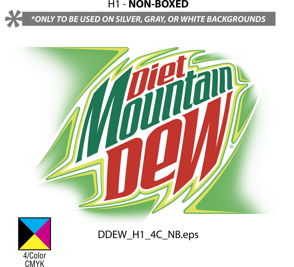 Mountain Dew Logo Png Cutout (chocolate, black, gray, white)