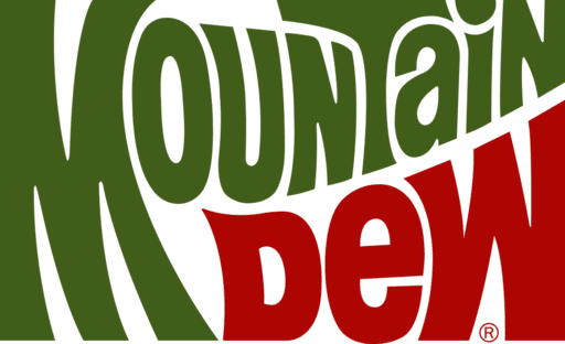 Mountain Dew Logo Png Image (olive, maroon, gray)