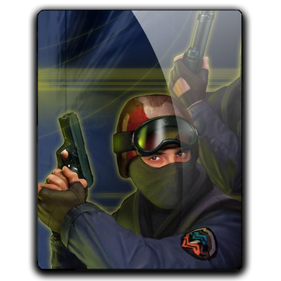 Counter Strike 1.6 Png Isolated Image (black, indigo)