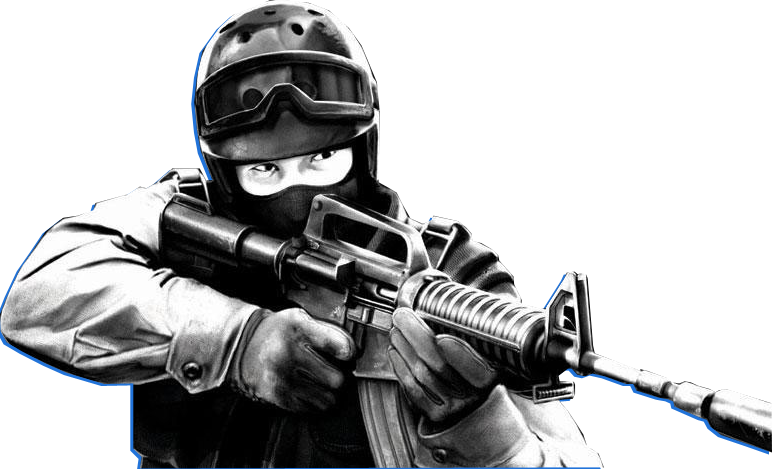 Counter Strike 1.6 Png Photo (black, white, silver)